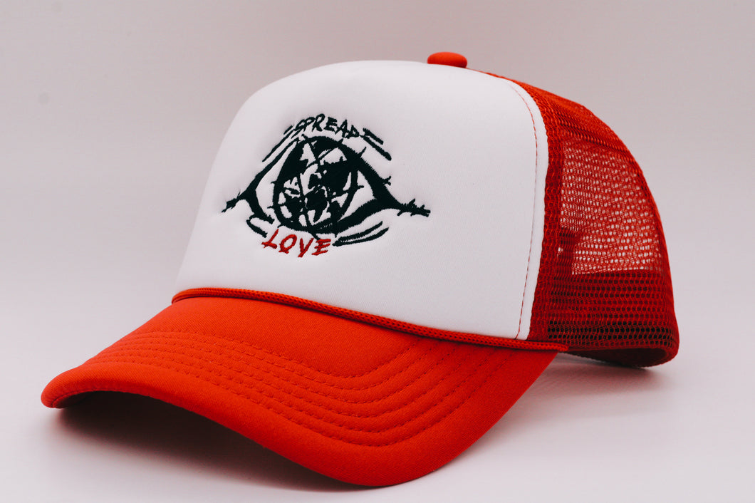 Spread Love Hat (Red & White)