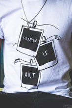 Load image into Gallery viewer, Fashion Is Art Tee - White