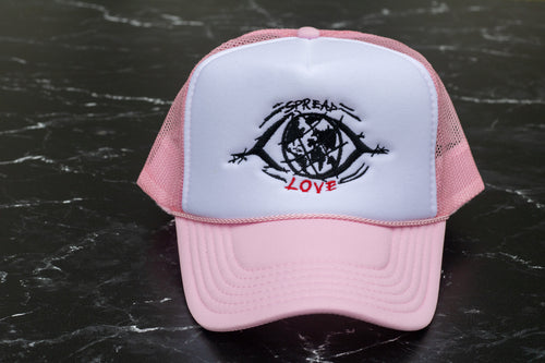 Spread Love Hat (White/Pink)